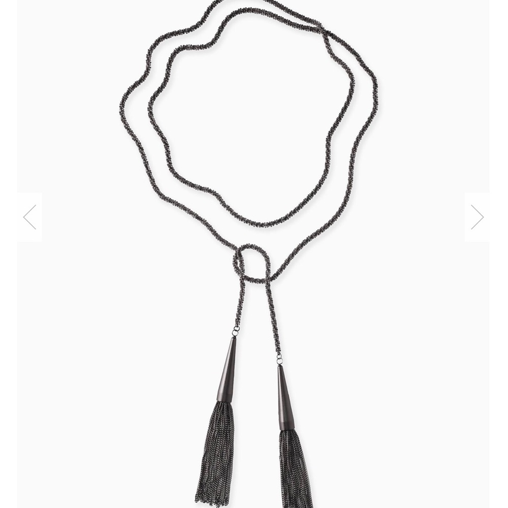 Kendra Scott Phara necklace in gunmetal